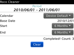 2010/12/01 BlackBerry用の予定表一括削除アプリ